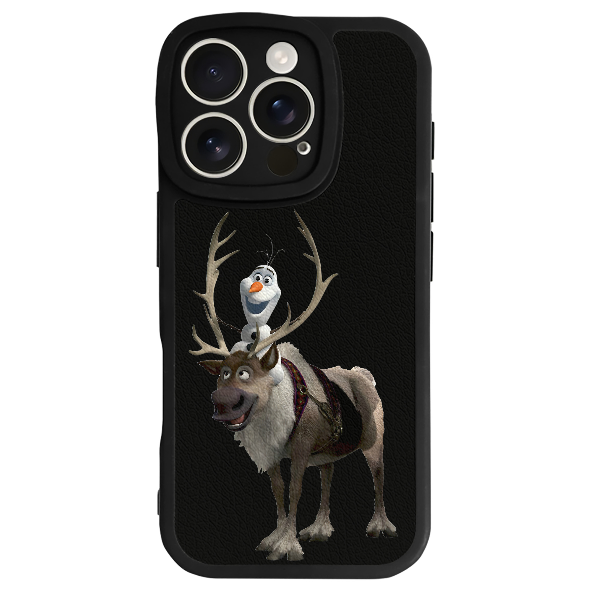 （画像用） アナと雪の女王 アンナ エルサ Frozen Anna Elsa 【iPhone 16シリーズ対応】シリコンスマホケース（レザー調） 材質：シリコン
